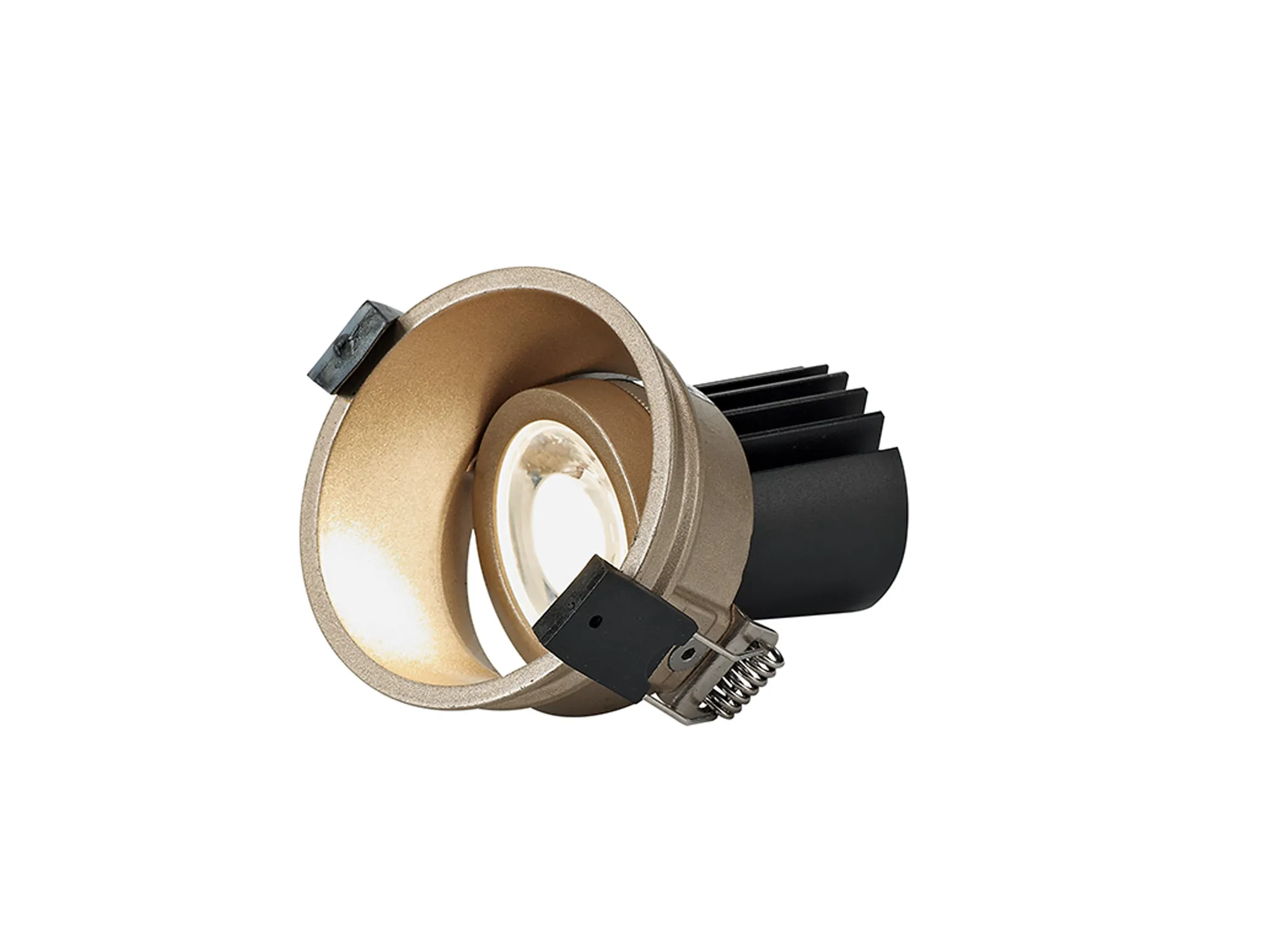 Bania A 9 Powered by Tridonic  9W 2700K 770lm 24° CRI>90 LED Engine, 250mA Gold Adjustable Recessed Spotlight, IP20